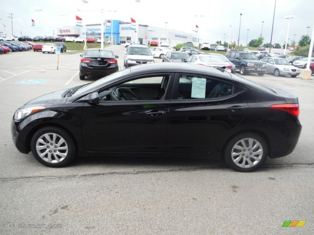 2012 Elantra GLS - Black Diamond / Gray photo #6