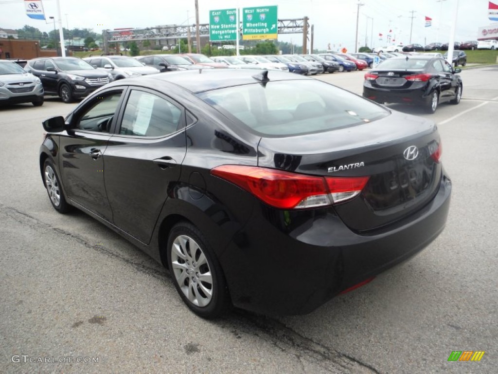 2012 Elantra GLS - Black Diamond / Gray photo #7