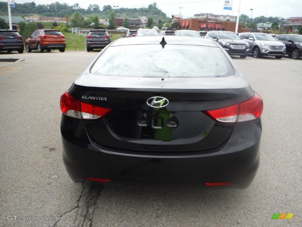 2012 Elantra GLS - Black Diamond / Gray photo #8