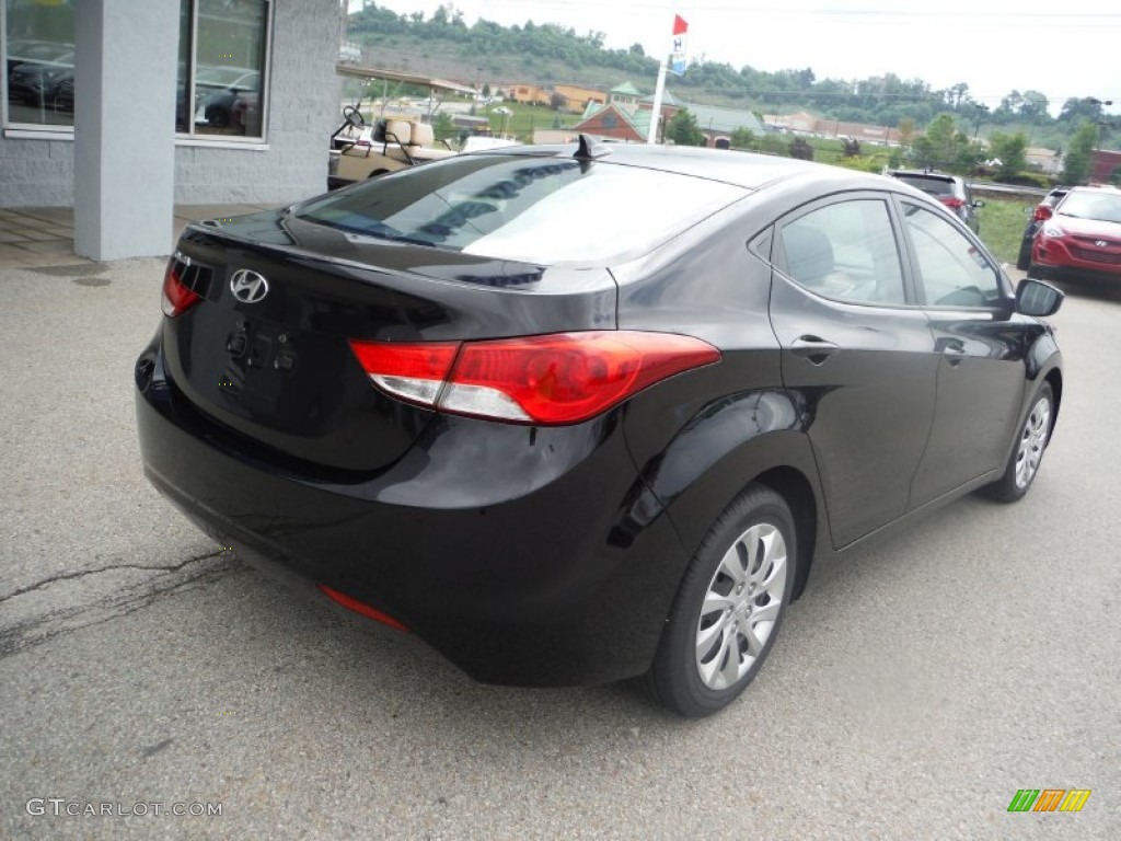 2012 Elantra GLS - Black Diamond / Gray photo #9