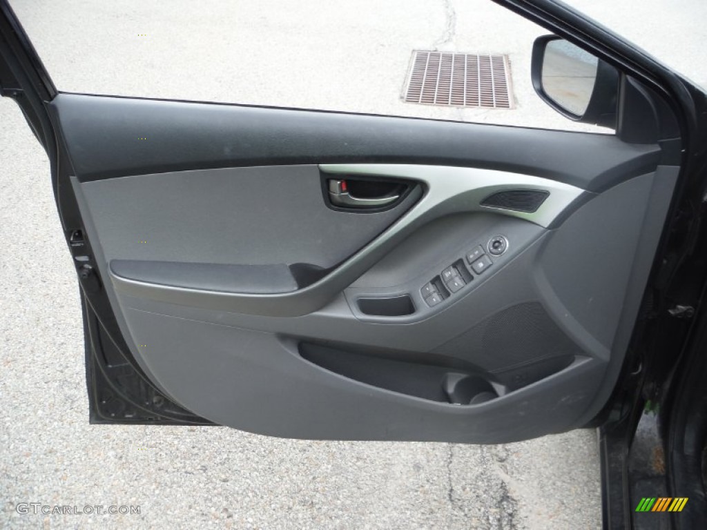 2012 Elantra GLS - Black Diamond / Gray photo #12