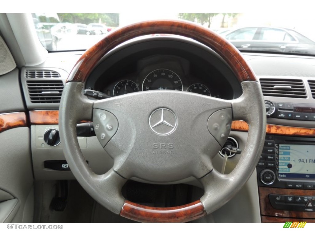 2005 E 500 Sedan - Platinum Blue Metallic / Ash photo #27