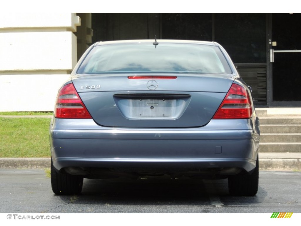 2005 E 500 Sedan - Platinum Blue Metallic / Ash photo #36