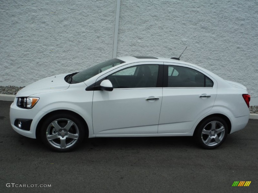 Summit White 2015 Chevrolet Sonic LTZ Sedan Exterior Photo #104937696