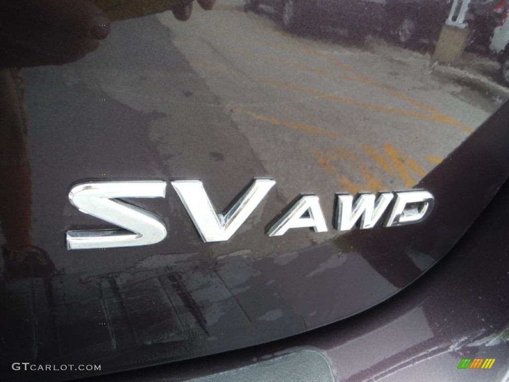 2012 Rogue SV AWD - Black Amethyst / Black photo #10