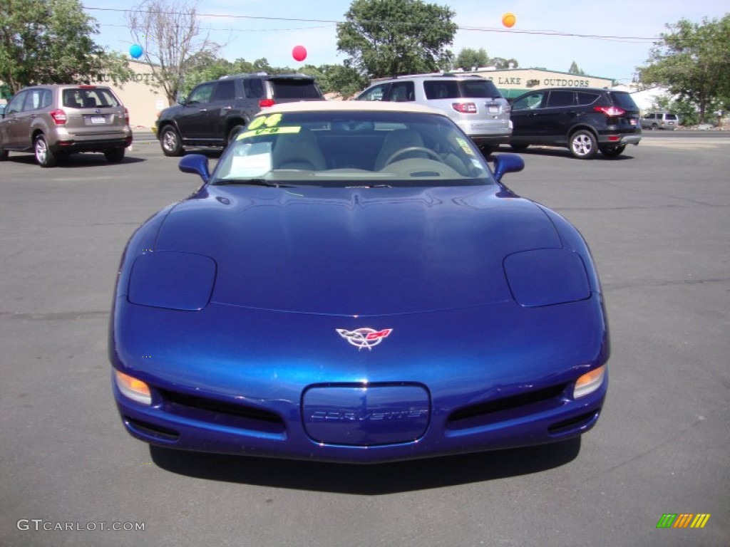 2004 Corvette Convertible - LeMans Blue Metallic / Shale photo #2