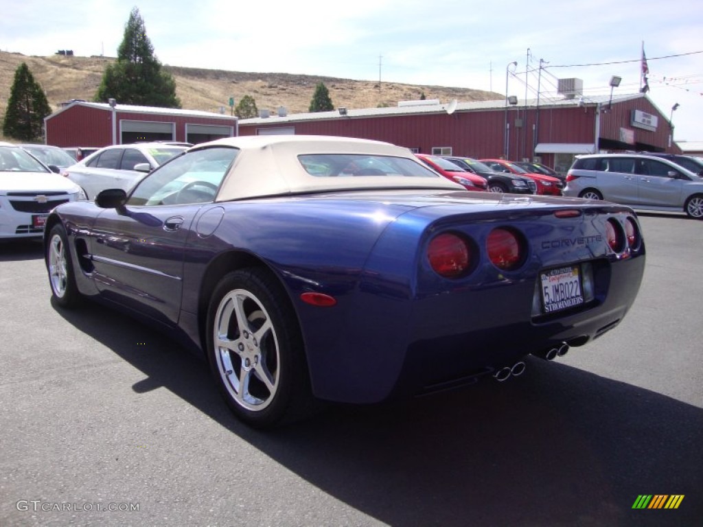 2004 Corvette Convertible - LeMans Blue Metallic / Shale photo #5