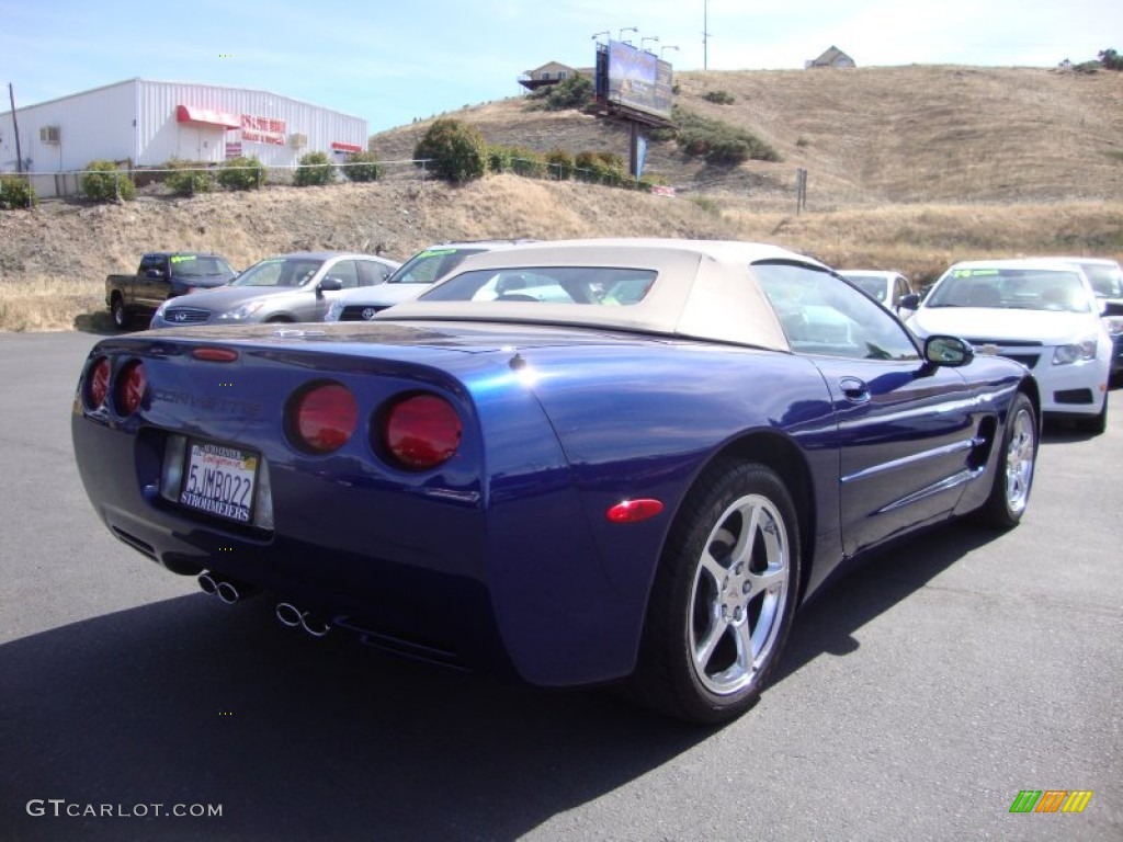 2004 Corvette Convertible - LeMans Blue Metallic / Shale photo #7