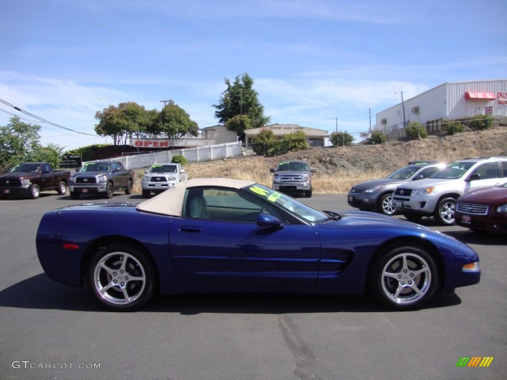 2004 Corvette Convertible - LeMans Blue Metallic / Shale photo #8