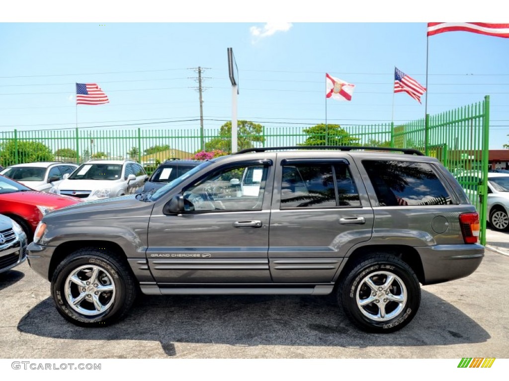 2002 Grand Cherokee Overland 4x4 - Graphite Metallic / Dark Slate Gray/Light Slate Gray photo #64