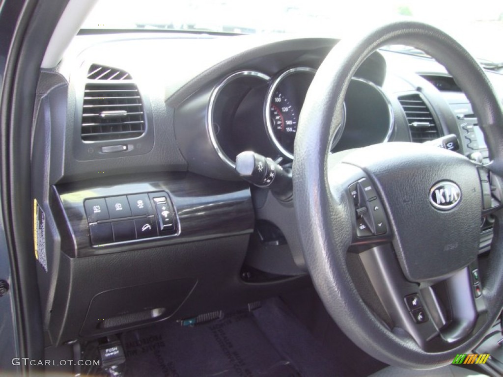 2011 Sorento LX V6 - Pacific Blue / Black photo #11