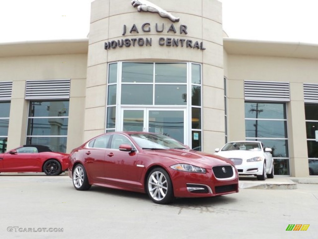 Claret Red Metallic Jaguar XF