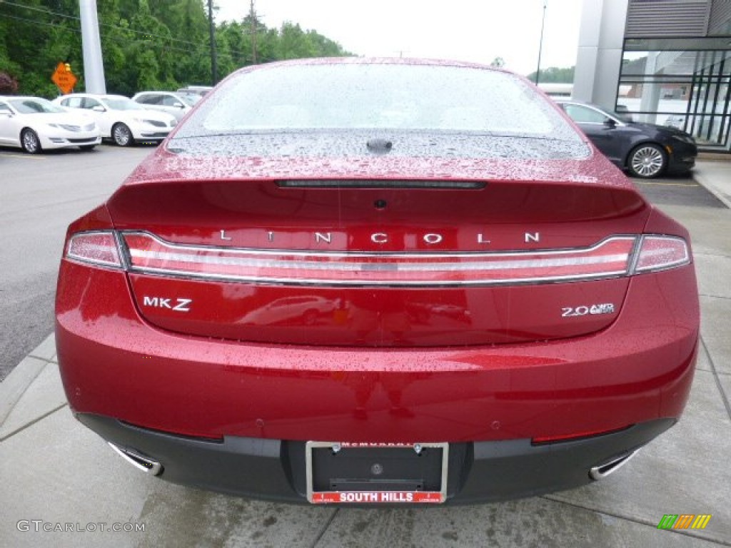 2013 MKZ 2.0L EcoBoost AWD - Ruby Red / Light Dune photo #4