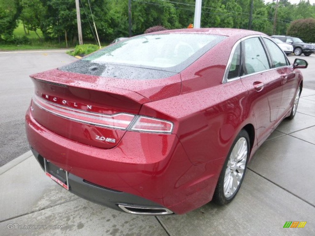 2013 MKZ 2.0L EcoBoost AWD - Ruby Red / Light Dune photo #5