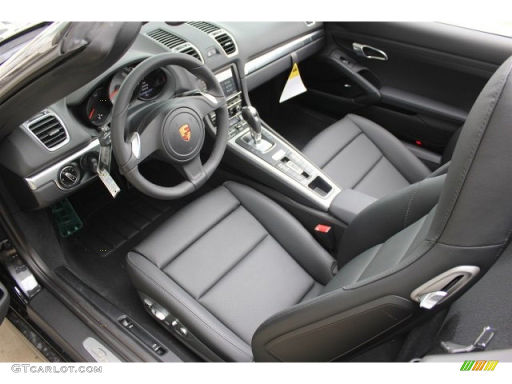 Black Interior 2015 Porsche Boxster S Photo #104950767