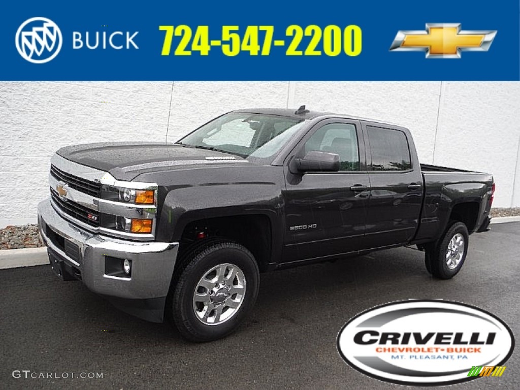 2015 Silverado 2500HD LT Crew Cab 4x4 - Tungsten Metallic / Jet Black photo #1