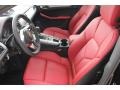 2015 Porsche Macan Black/Garnet Red Interior Front Seat Photo
