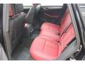 2015 Porsche Macan Black/Garnet Red Interior Rear Seat Photo