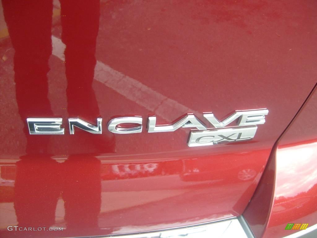 2008 Enclave CXL - Red Jewel / Cashmere/Cocoa photo #10