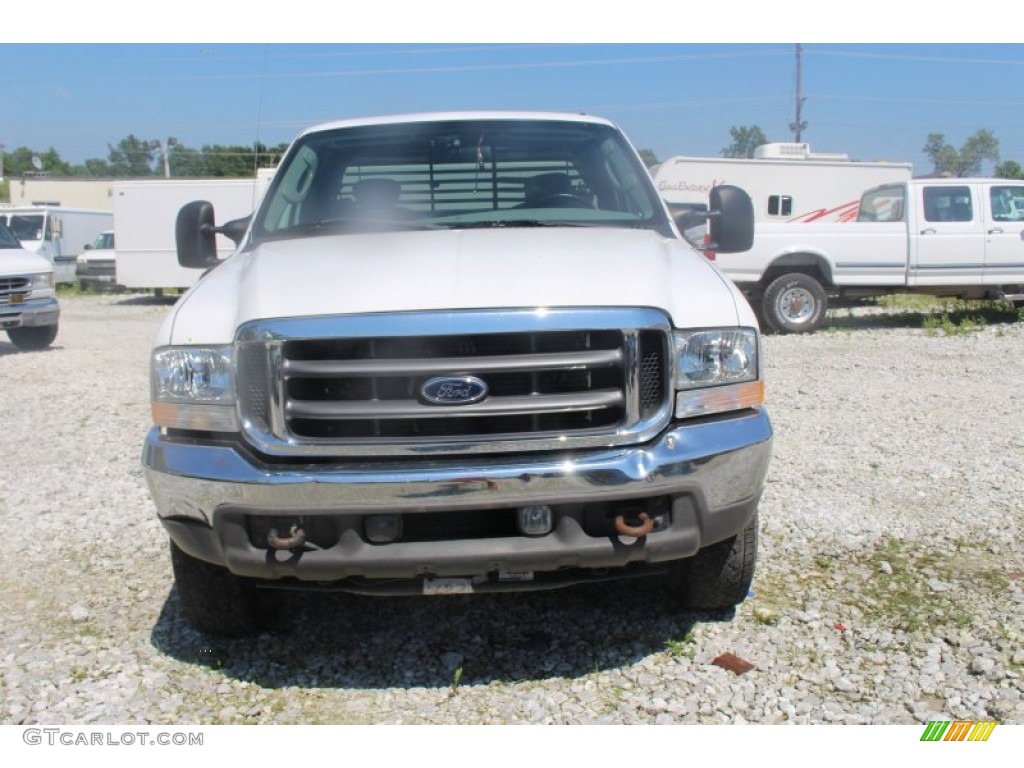 2004 F250 Super Duty XLT SuperCab 4x4 - Oxford White / Medium Flint photo #11