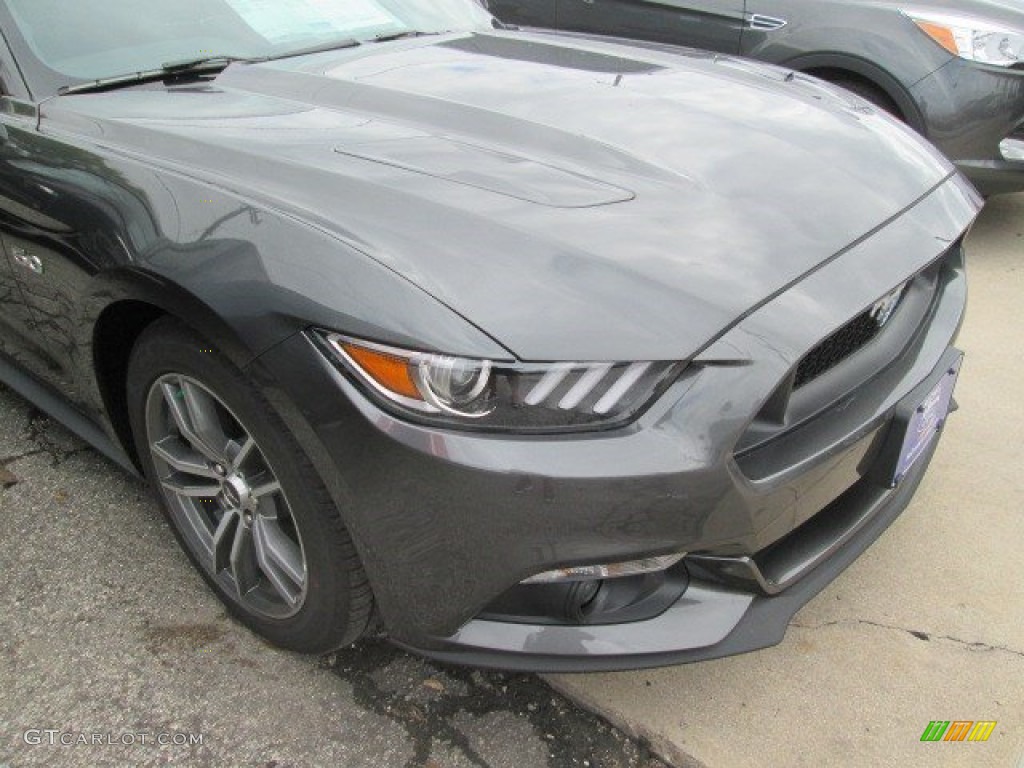 2015 Mustang GT Coupe - Magnetic Metallic / Ebony photo #2