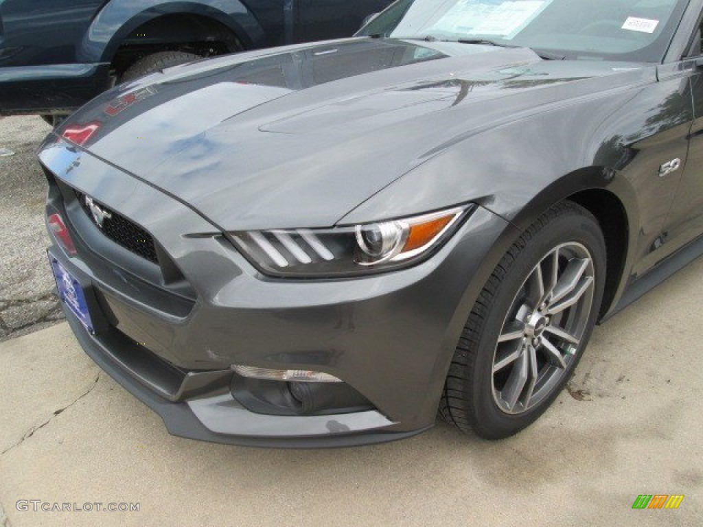 2015 Mustang GT Coupe - Magnetic Metallic / Ebony photo #13