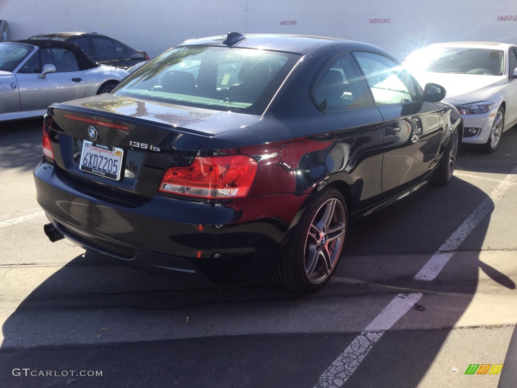 2013 1 Series 135is Coupe - Carbon Black Metallic / Black photo #3