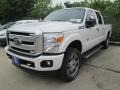 2016 White Platinum Metallic Ford F250 Super Duty Platinum Crew Cab 4x4  photo #15