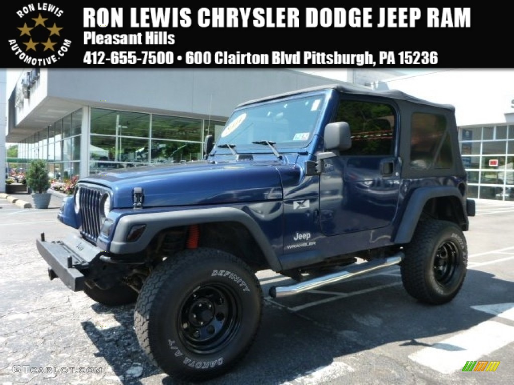 2004 Wrangler X 4x4 - Patriot Blue Pearl / Dark Slate Gray photo #1