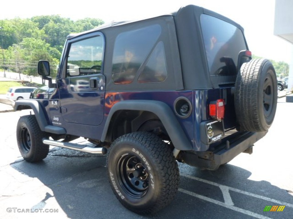 2004 Wrangler X 4x4 - Patriot Blue Pearl / Dark Slate Gray photo #3