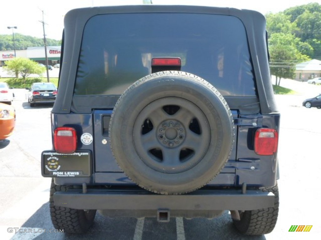 2004 Wrangler X 4x4 - Patriot Blue Pearl / Dark Slate Gray photo #4
