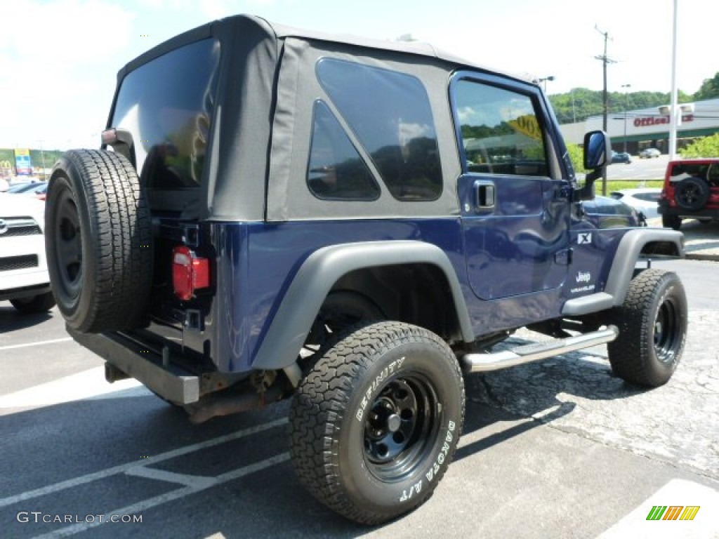 2004 Wrangler X 4x4 - Patriot Blue Pearl / Dark Slate Gray photo #7