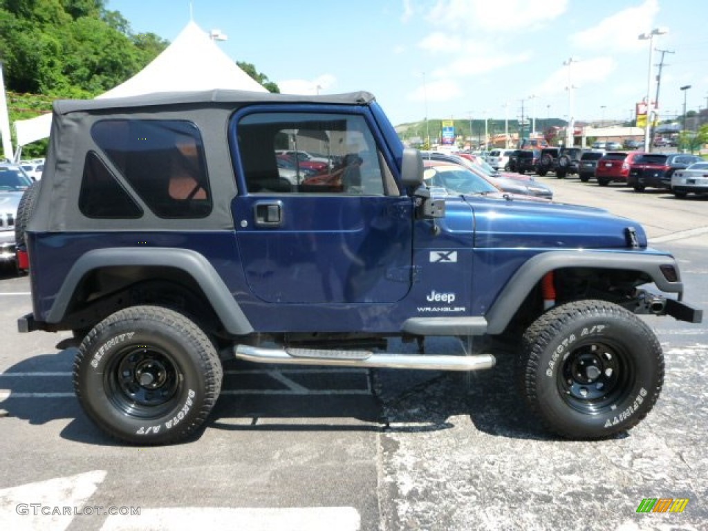 2004 Wrangler X 4x4 - Patriot Blue Pearl / Dark Slate Gray photo #8