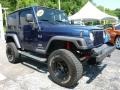 2004 Patriot Blue Pearl Jeep Wrangler X 4x4  photo #9