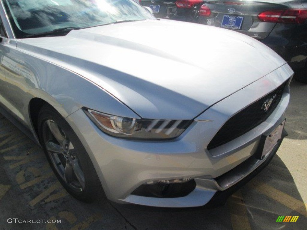 2015 Mustang EcoBoost Premium Coupe - Ingot Silver Metallic / Ebony photo #2