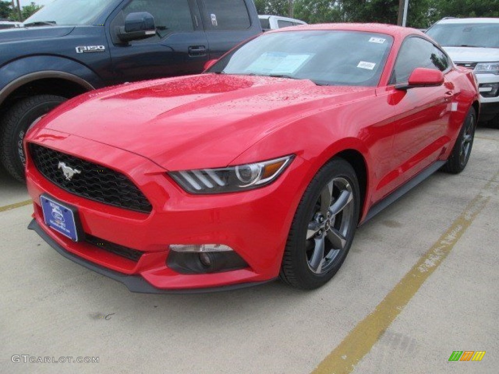 2015 Mustang EcoBoost Coupe - Race Red / Ebony photo #7