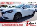 2015 Bright White Dodge Dart SE  photo #1