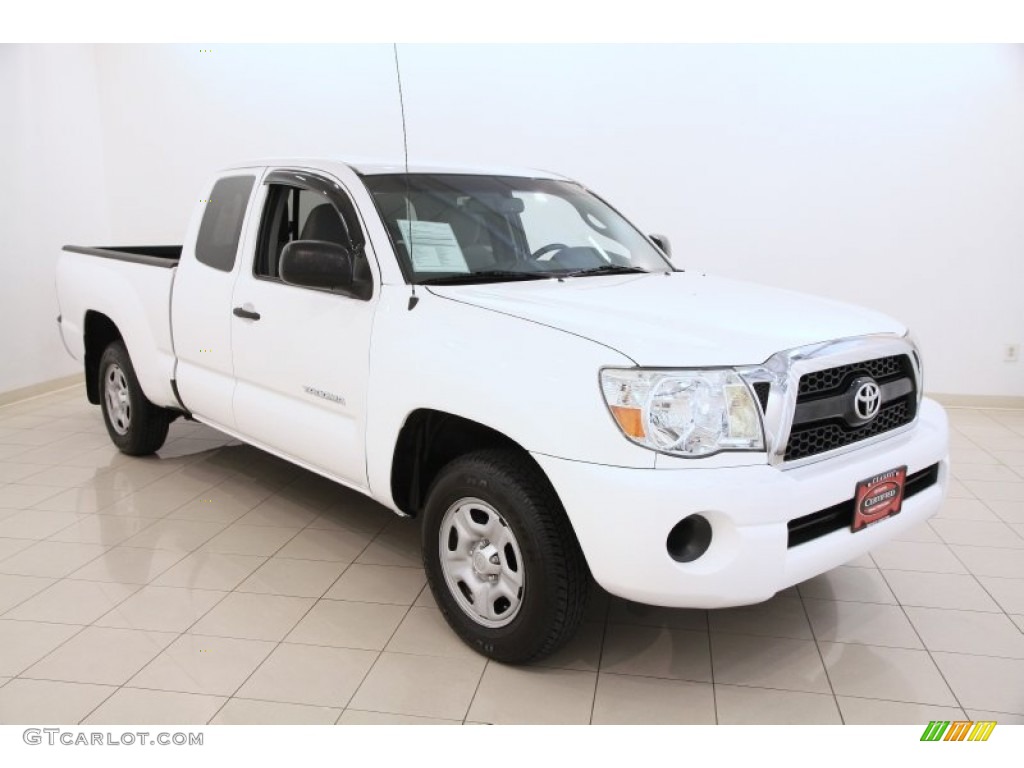 2011 Tacoma Access Cab - Super White / Graphite Gray photo #1