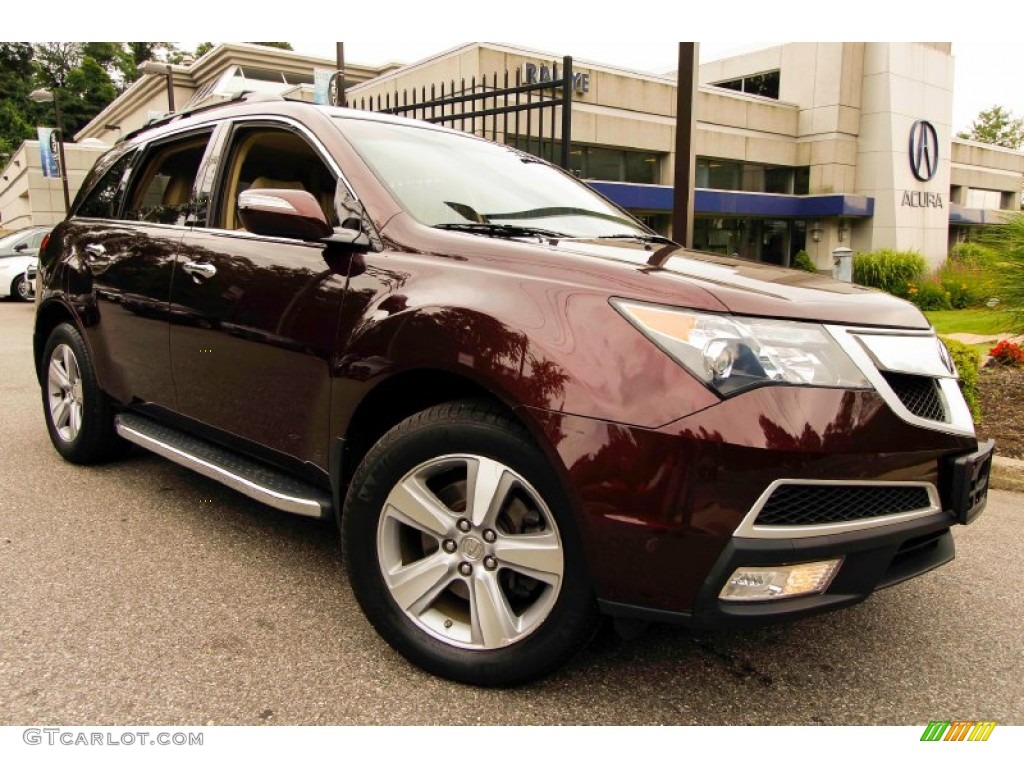 Dark Cherry Pearl Acura MDX