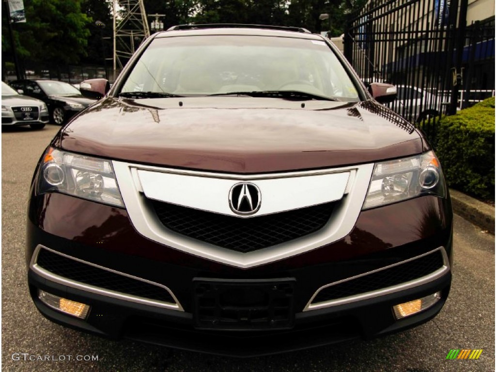 2011 MDX Technology - Dark Cherry Pearl / Parchment photo #2