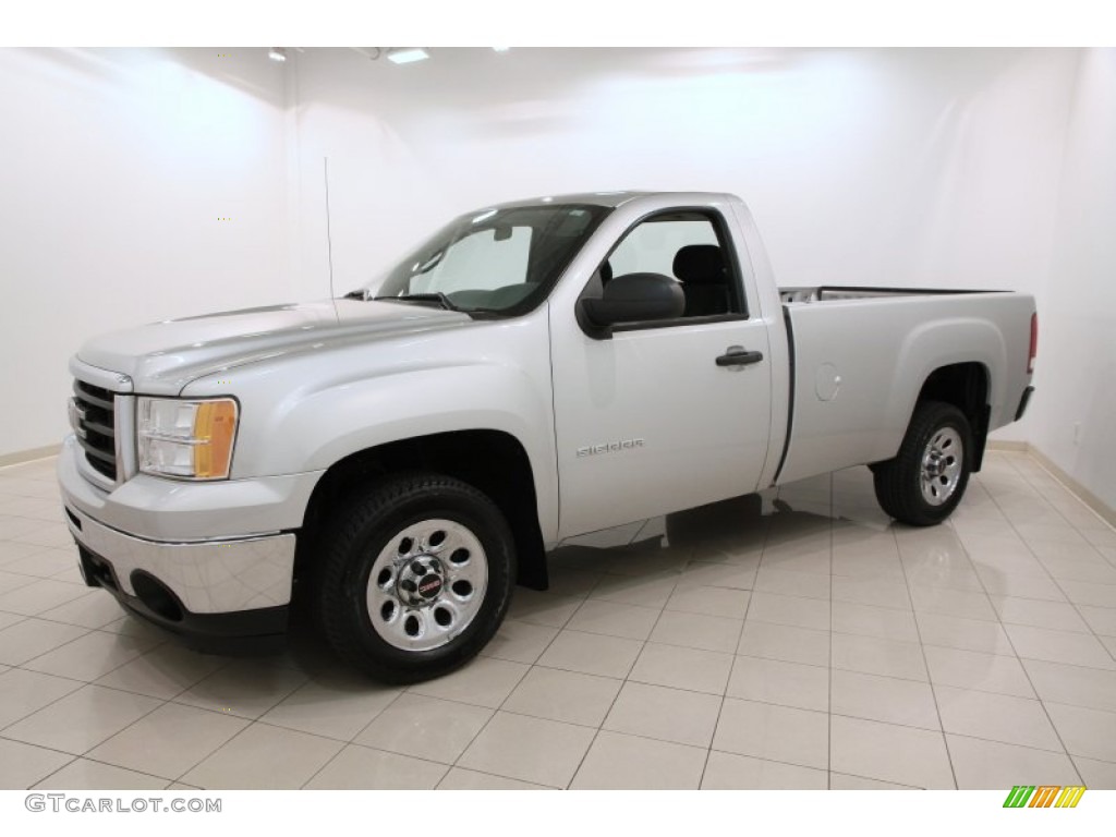 2011 Sierra 1500 Regular Cab - Pure Silver Metallic / Dark Titanium photo #3