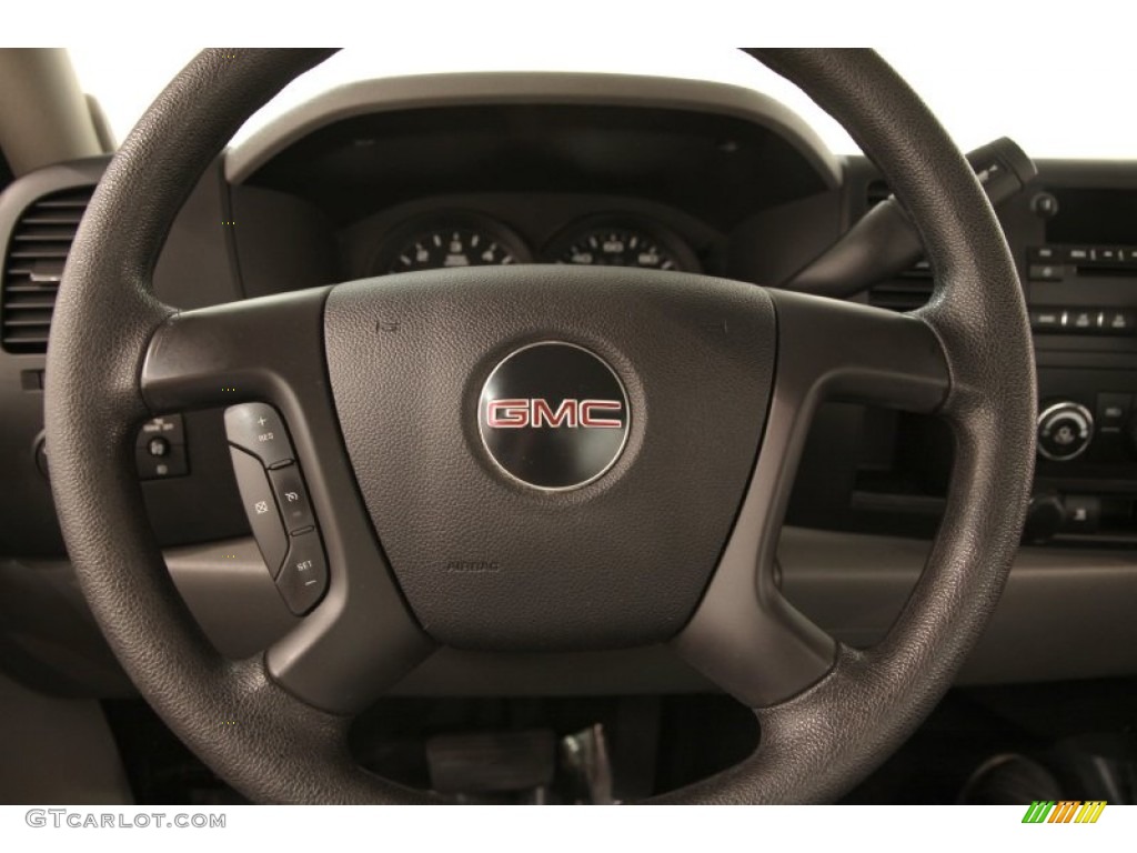 2011 GMC Sierra 1500 Regular Cab Dark Titanium Steering Wheel Photo #104968867