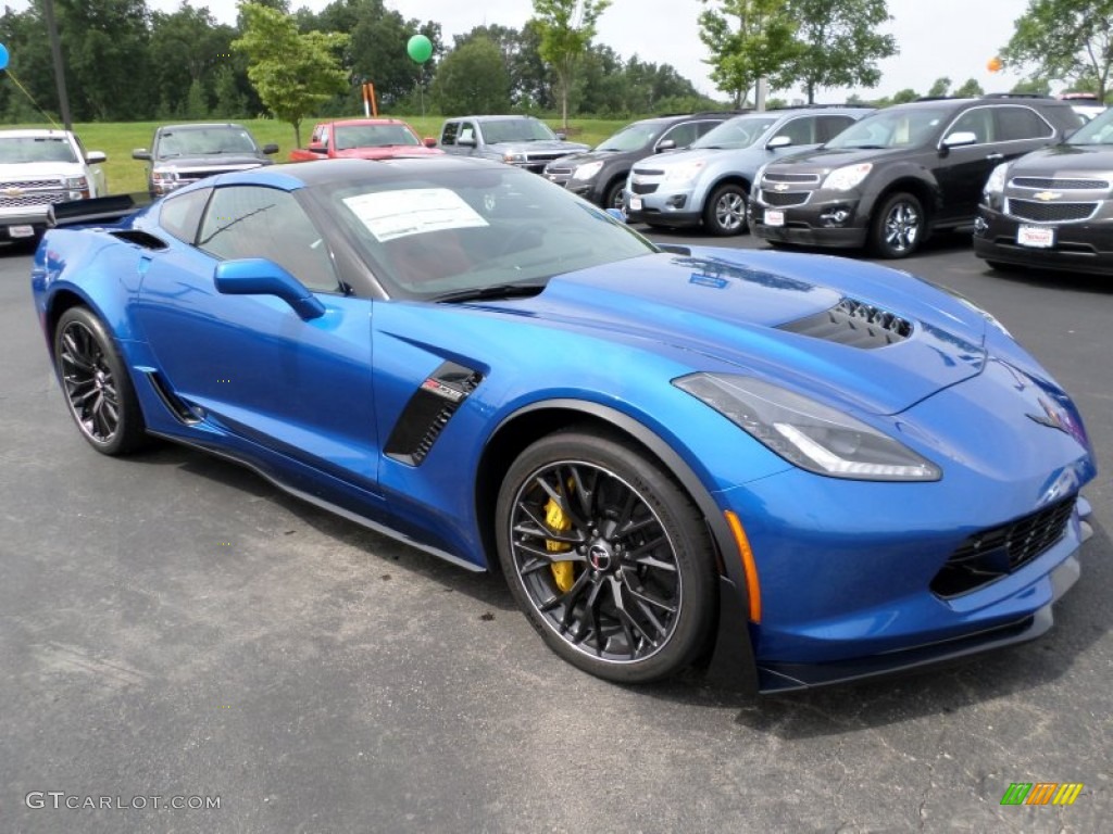 Laguna Blue Tintcoat 2015 Chevrolet Corvette Z06 Coupe Exterior Photo #104969209