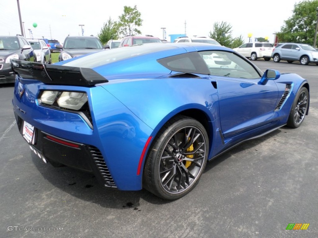 2015 Corvette Z06 Coupe - Laguna Blue Tintcoat / Adrenaline Red photo #5