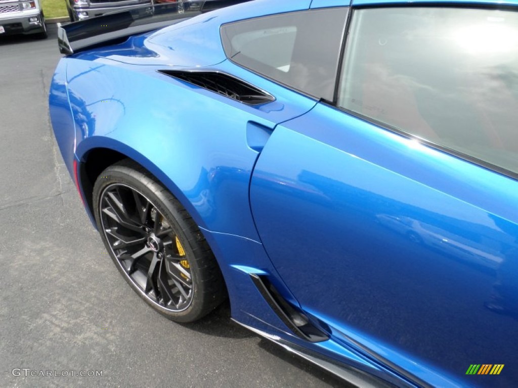 2015 Corvette Z06 Coupe - Laguna Blue Tintcoat / Adrenaline Red photo #13