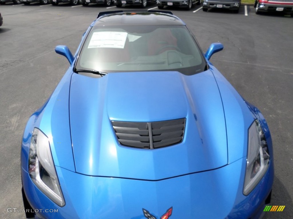 2015 Corvette Z06 Coupe - Laguna Blue Tintcoat / Adrenaline Red photo #25