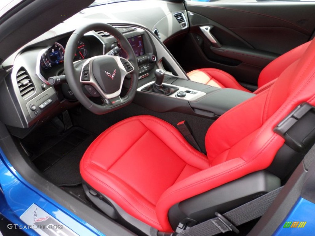 2015 Corvette Z06 Coupe - Laguna Blue Tintcoat / Adrenaline Red photo #32