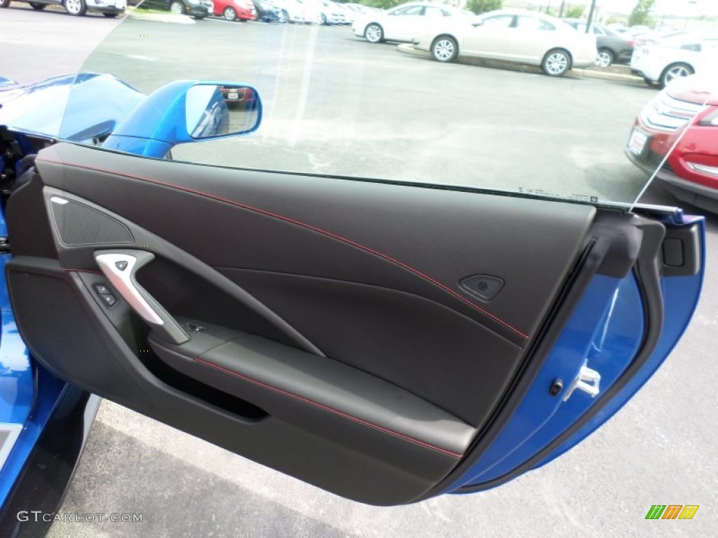 2015 Corvette Z06 Coupe - Laguna Blue Tintcoat / Adrenaline Red photo #38