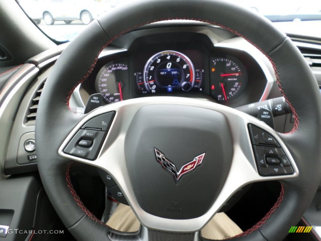 2015 Corvette Z06 Coupe - Laguna Blue Tintcoat / Adrenaline Red photo #53