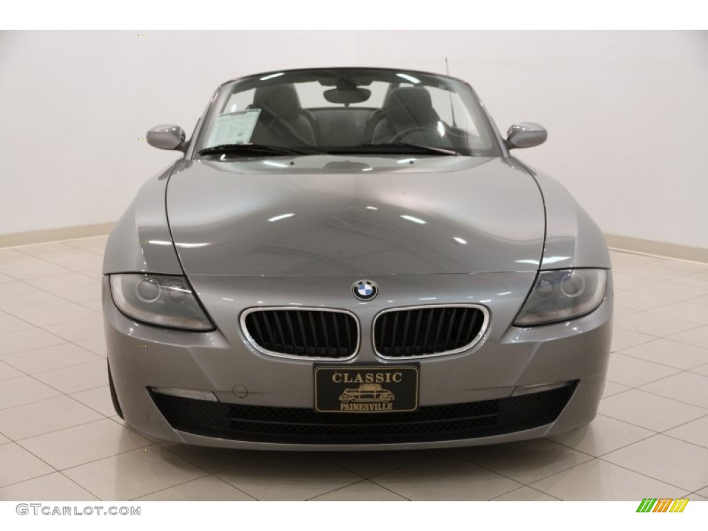 2008 Z4 3.0i Roadster - Space Grey Metallic / Black photo #3